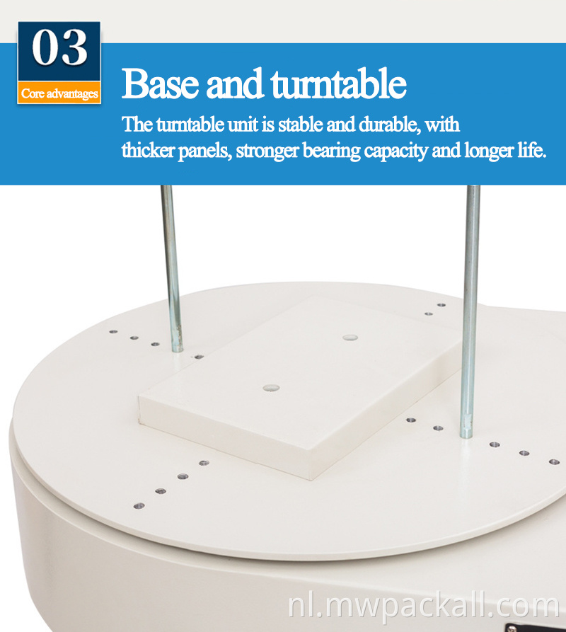 Semi-automatisch geen lade klein type rekfolie verpakkingsmachine voor kartonnen doos;